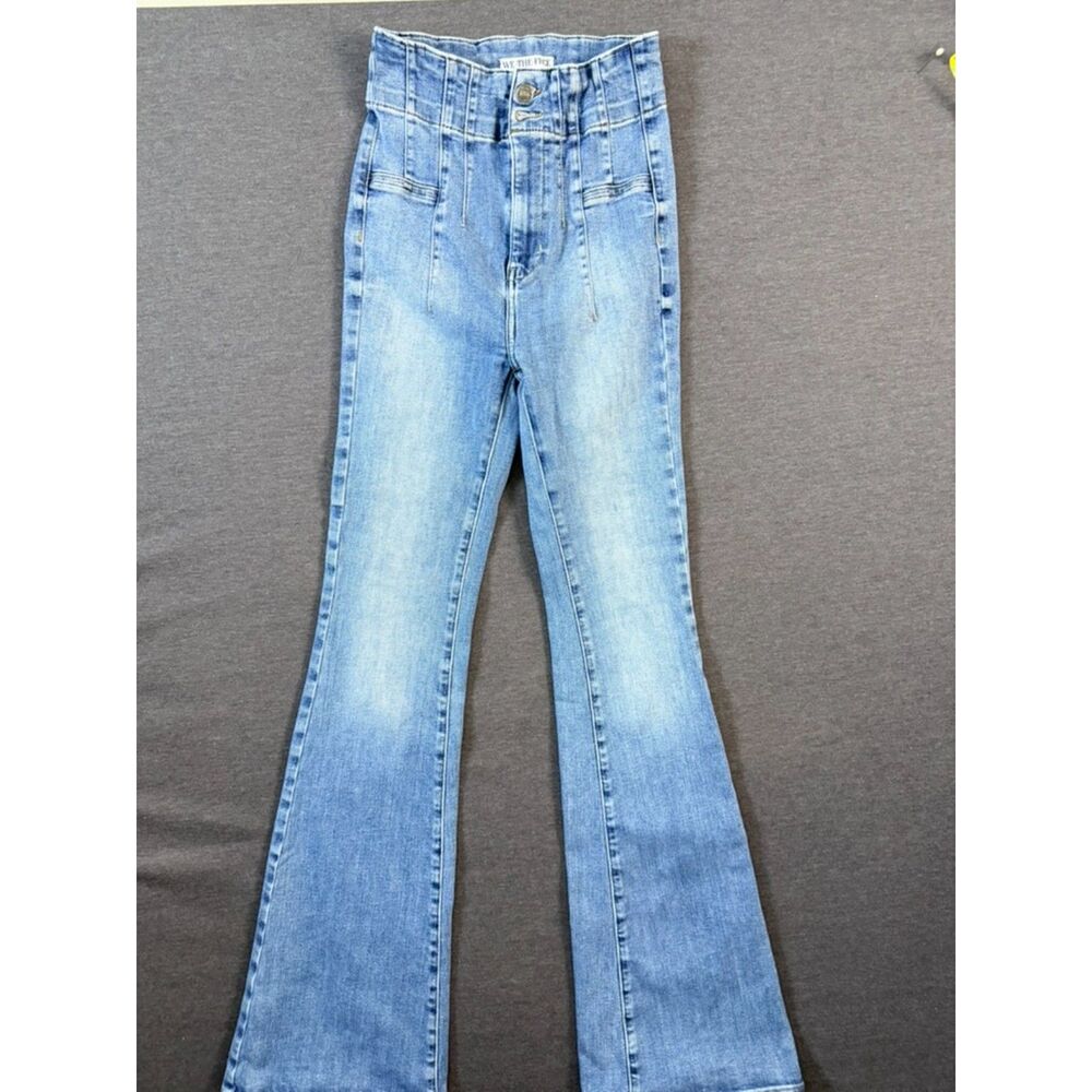 We The Free Free People Size 26 High Rise Flare Jeans Corset Waist